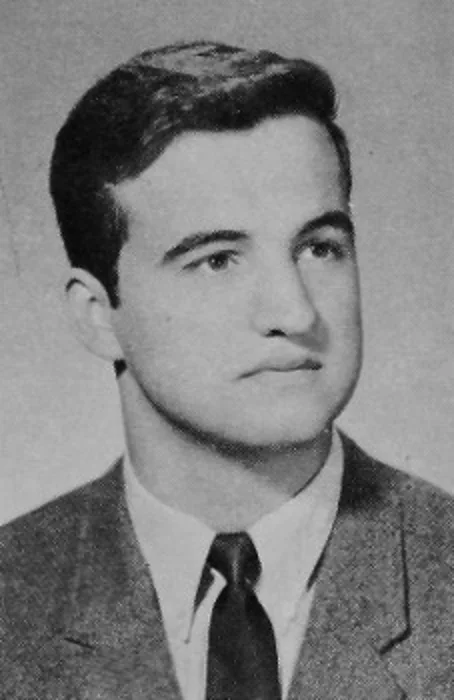 John Belushi in his 1967 Wheaton Central High School yearbook portrait