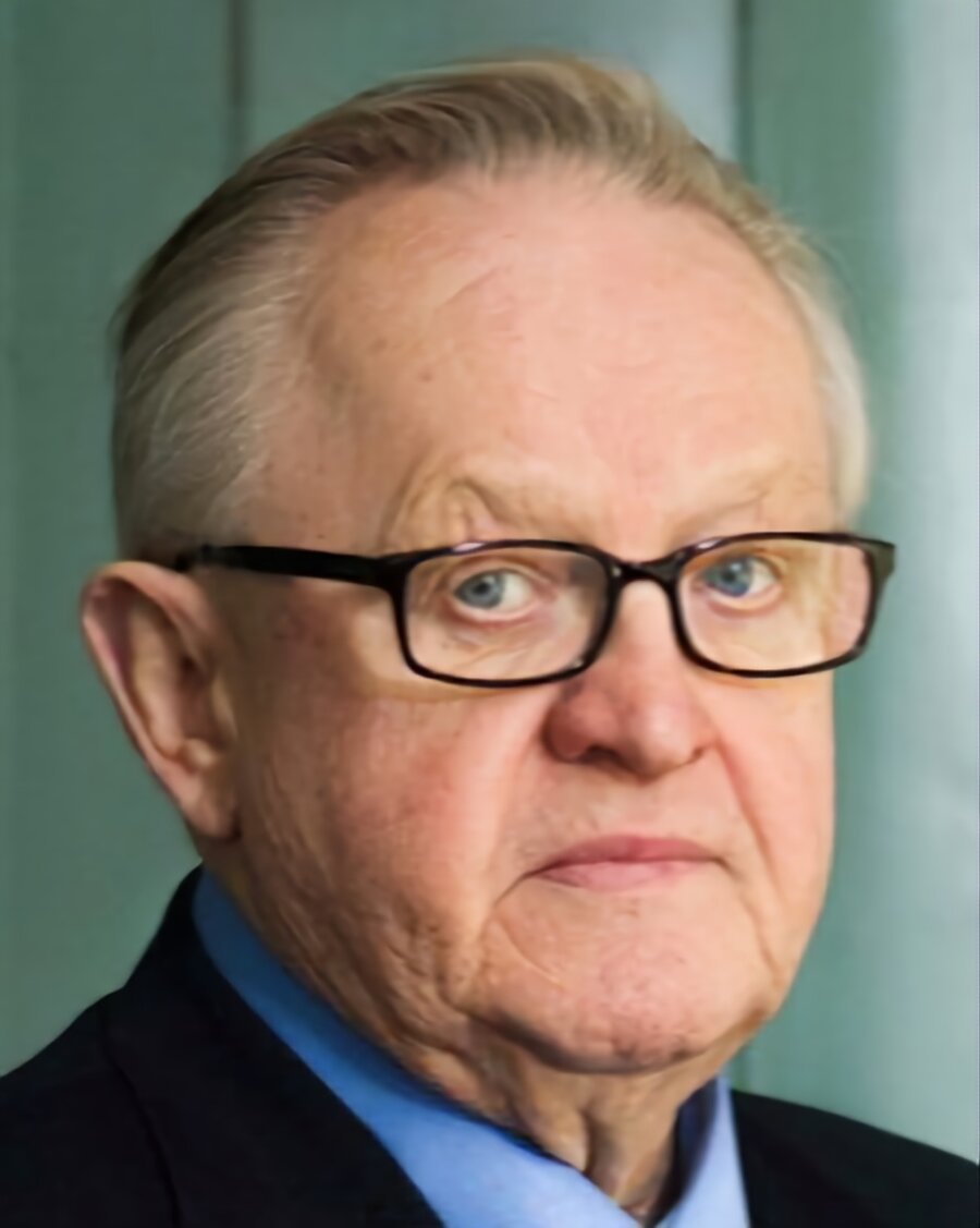 Martti Ahtisaari, presidente de Finlandia de 1994 a 2000 y Premio Nobel de la Paz, en 2016
