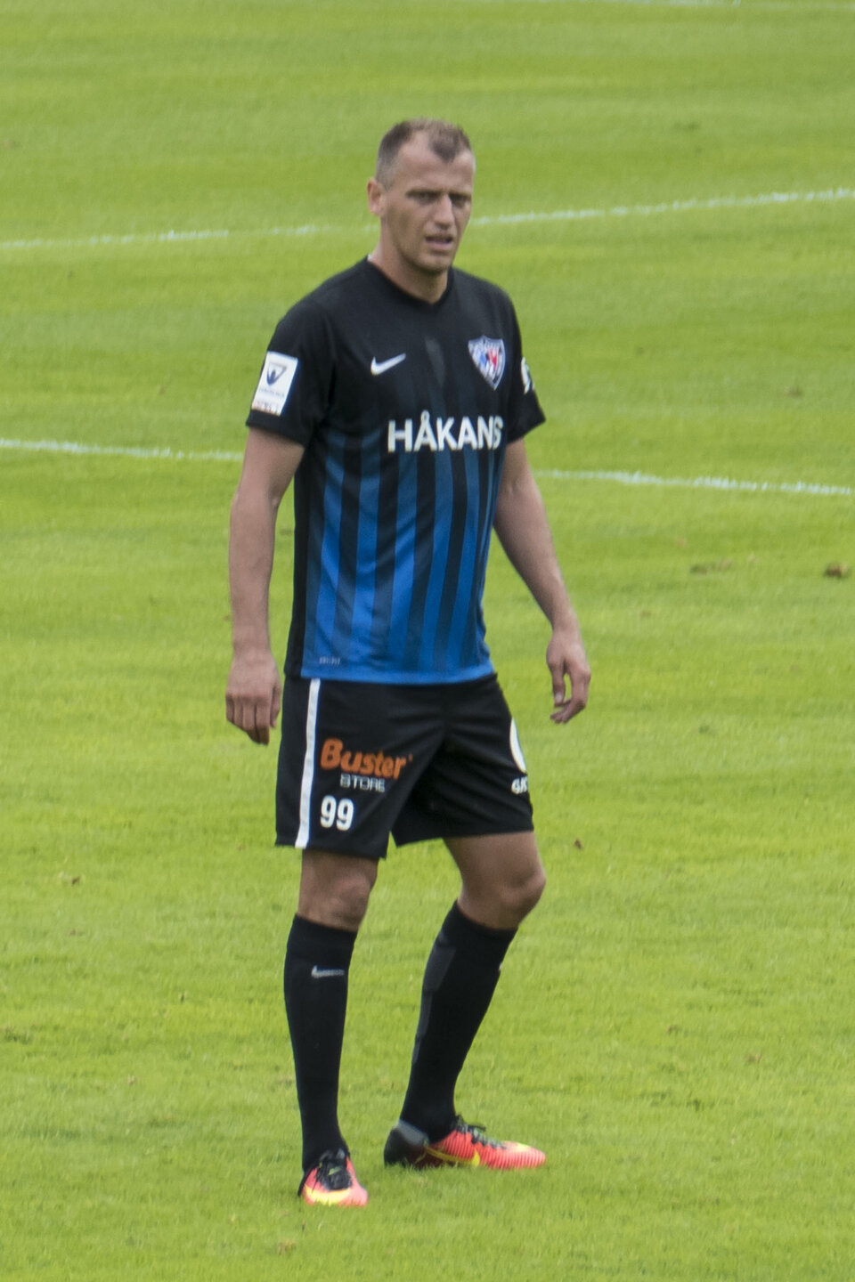 Njazi Kuqi jugando con el Inter Turku en 2016