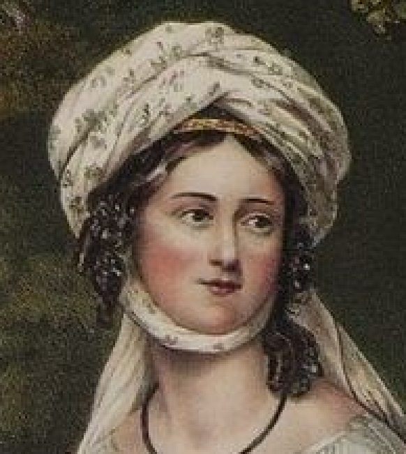 Laskarina Bouboulina, Stich von Adam Friedel, 1827