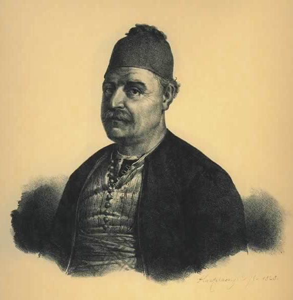Admiral Andreas Miaoulis, Porträt aus dem 19. Jahrhundert