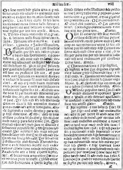 A page from Gjon Buzuku's Meshari of 1555