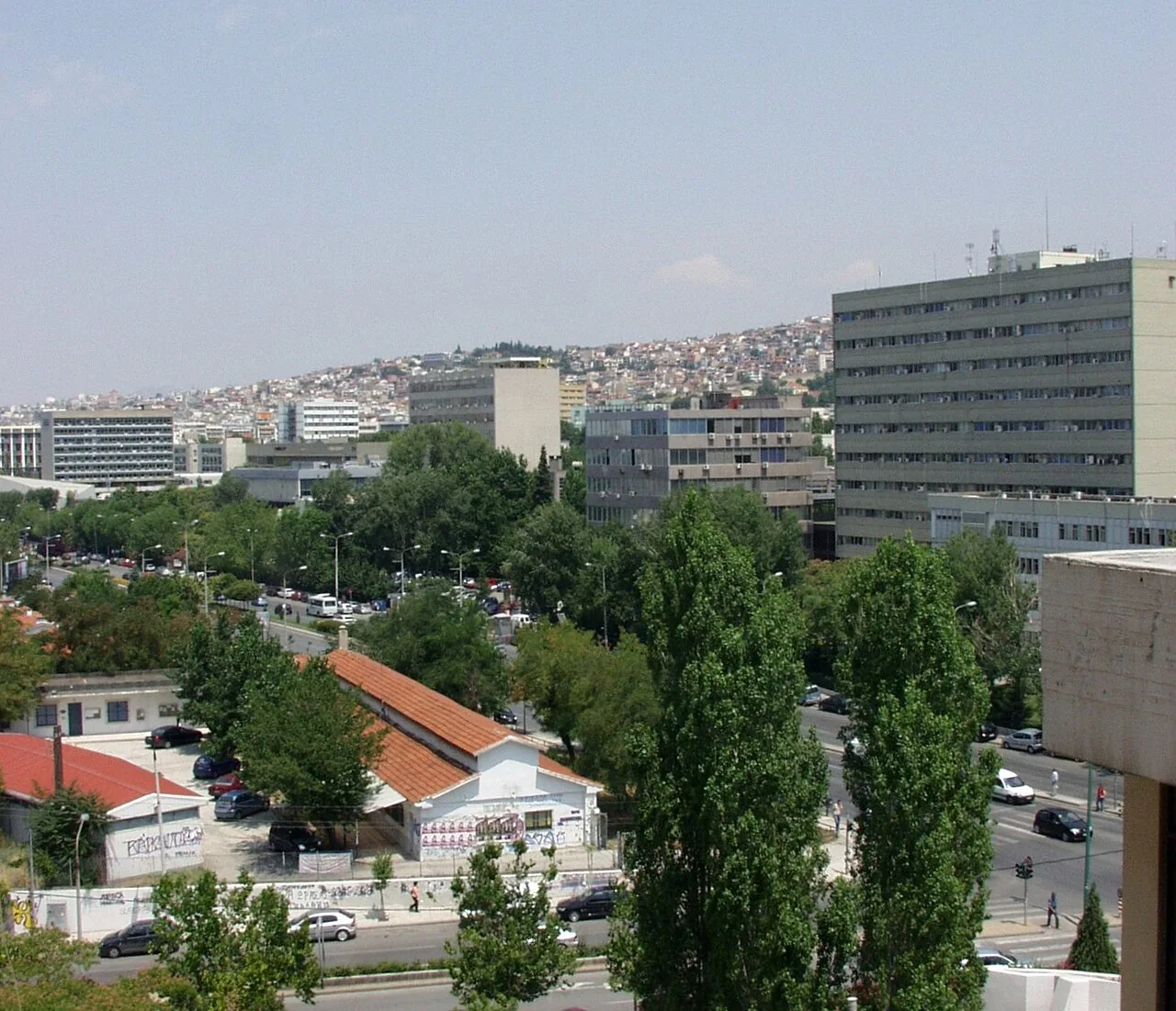 The campus of Aristotle University of Thessaloniki