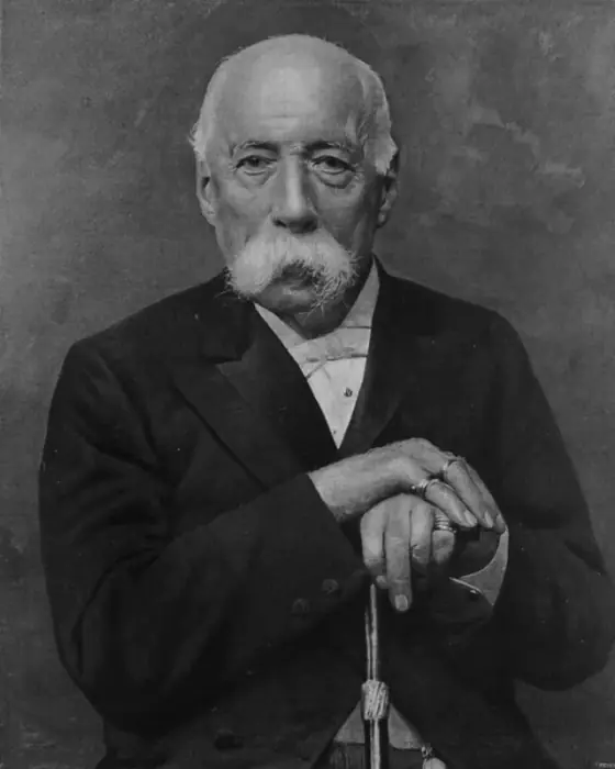 Porträtfotografie von Francesco Crispi um 1900