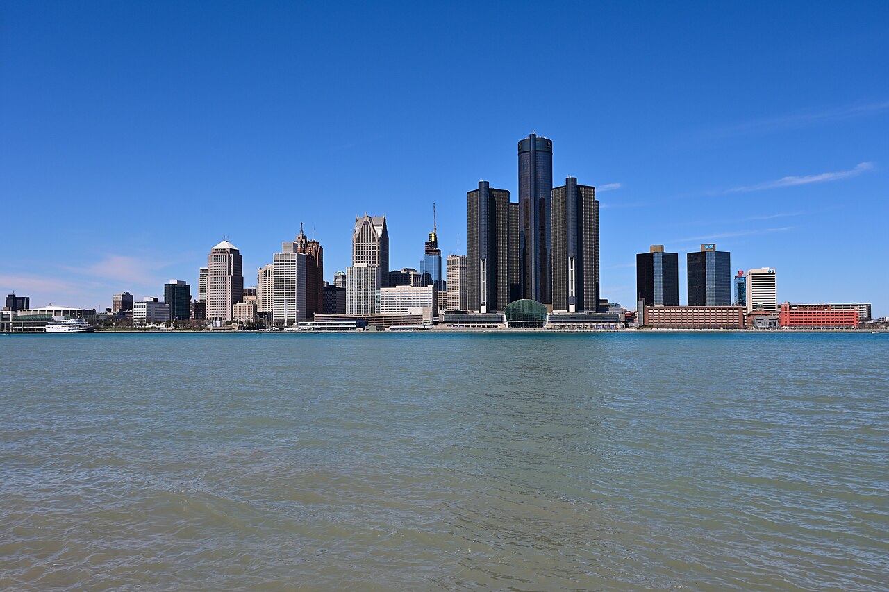 Detroits Skyline von Windsor aus · 2024 · Verkleinert