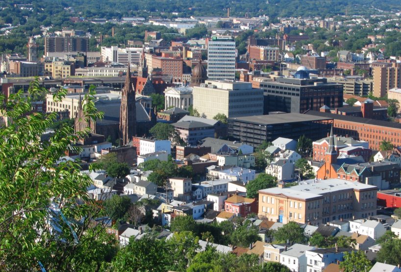 Gebäude im Zentrum von Paterson, New Jersey.